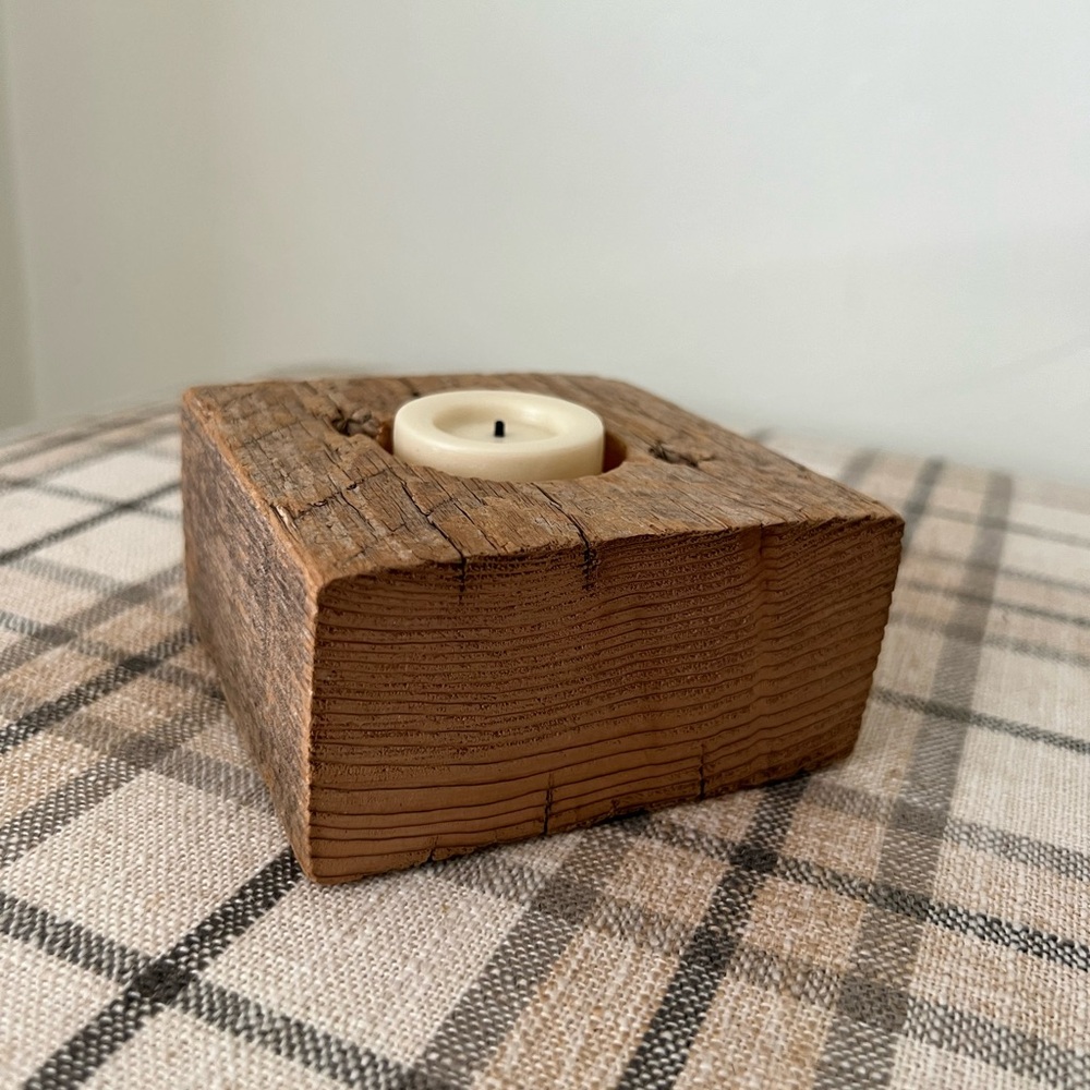Rustic Tea Light Holder - Picture 4 of 4